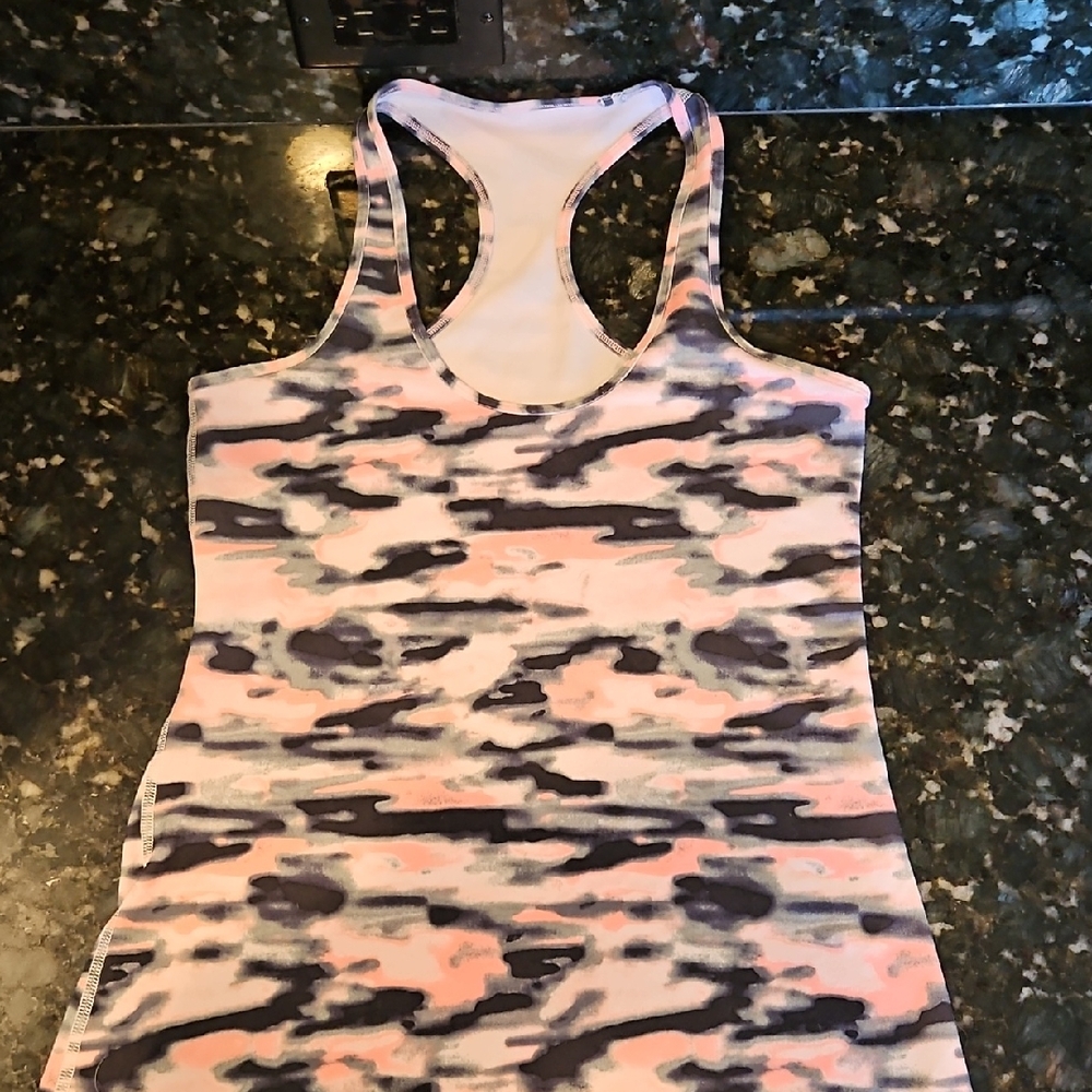 Lululemon Pink Camouflage Tank Top